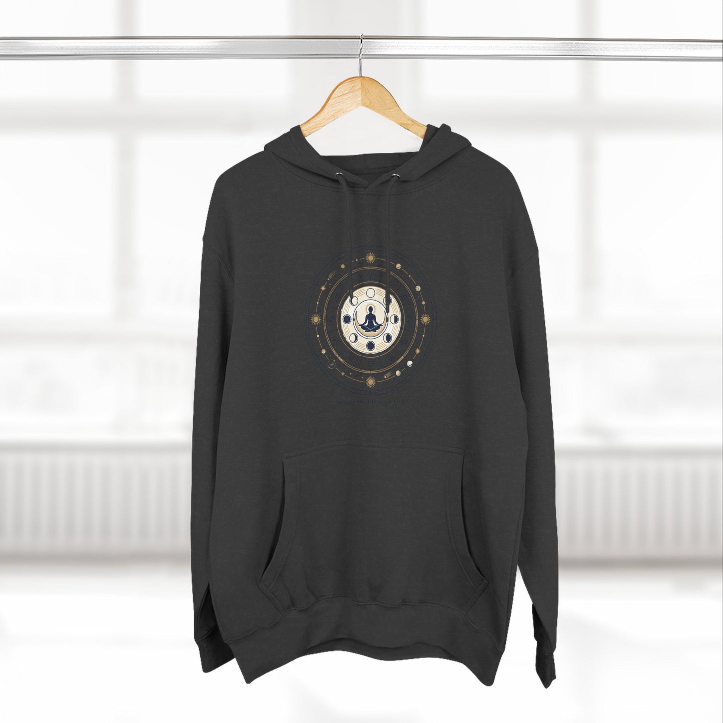 Zodiac Meditation Hoodie – Celestial Birth Chart Mandala Hoodie | Spiritual Astrology Sweatshirt, Unisex Hoodie