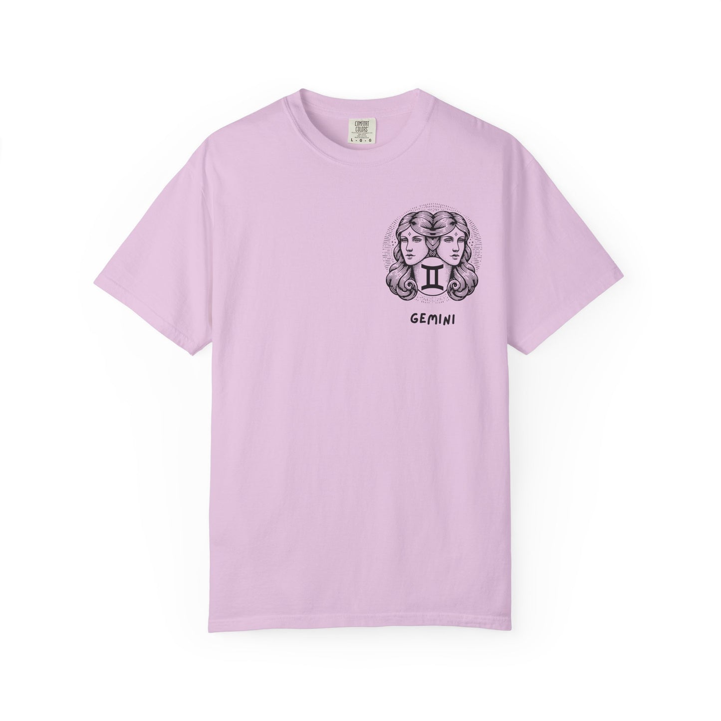 Gemini Zodiac T-Shirt – Twin Faces Astrology Tee | Minimal Celestial Graphic Shirt