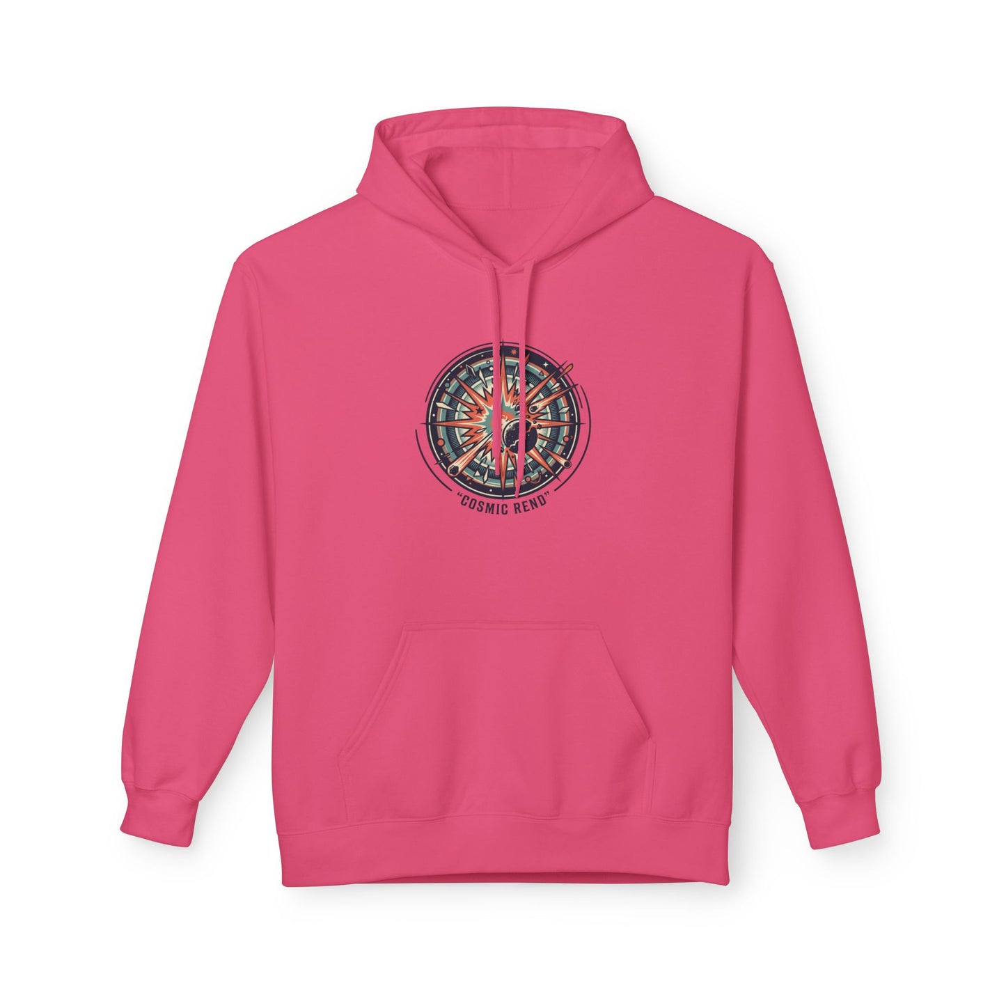 Cosmic Compass Hoodie – Retro Space Navigation Graphic Hoodie | Celestial Streetwear, Vintage Space Aesthetic, Unisex Hoodie