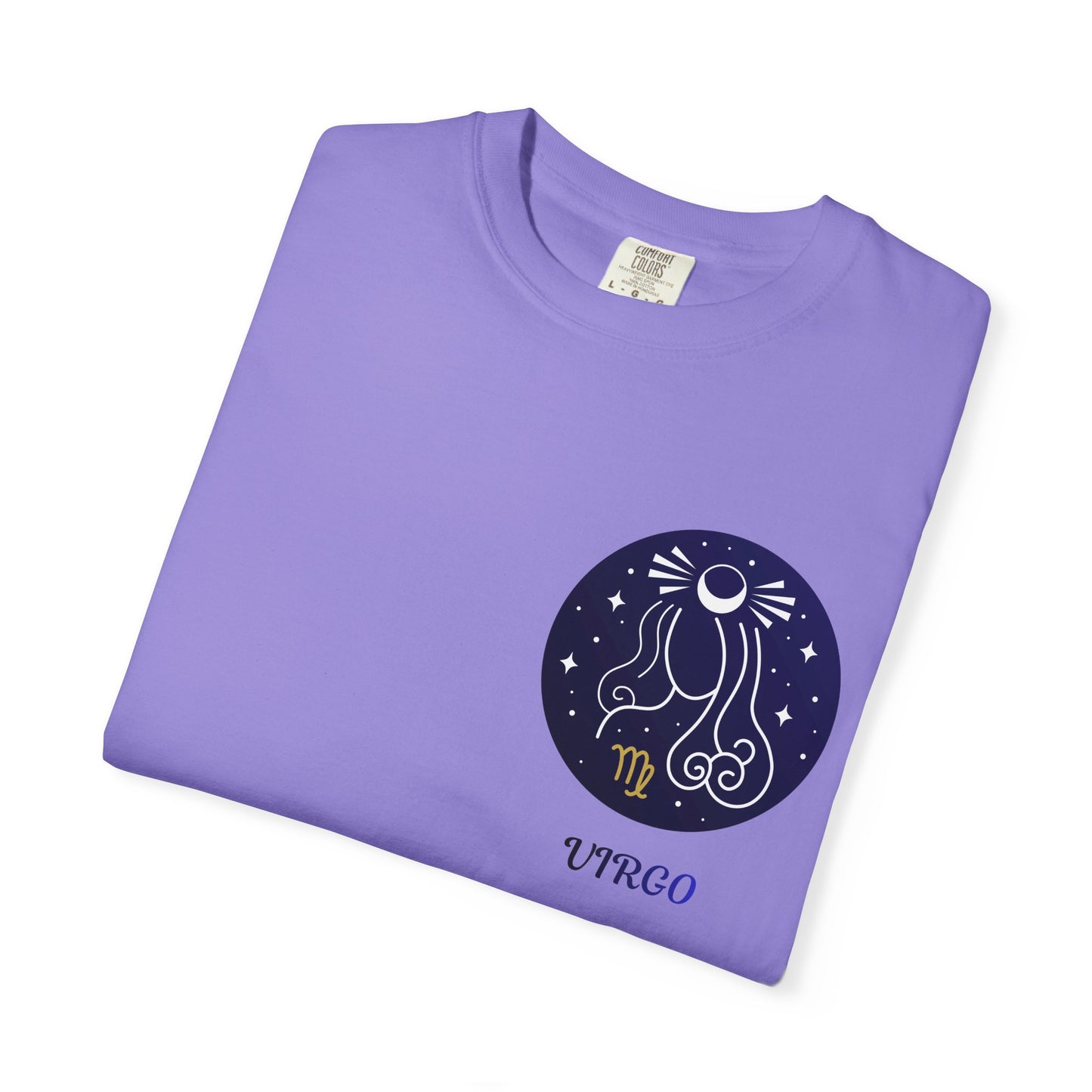 Virgo Zodiac T-Shirt – Celestial Virgo Moon Graphic Tee | Minimal Astrology Shirt