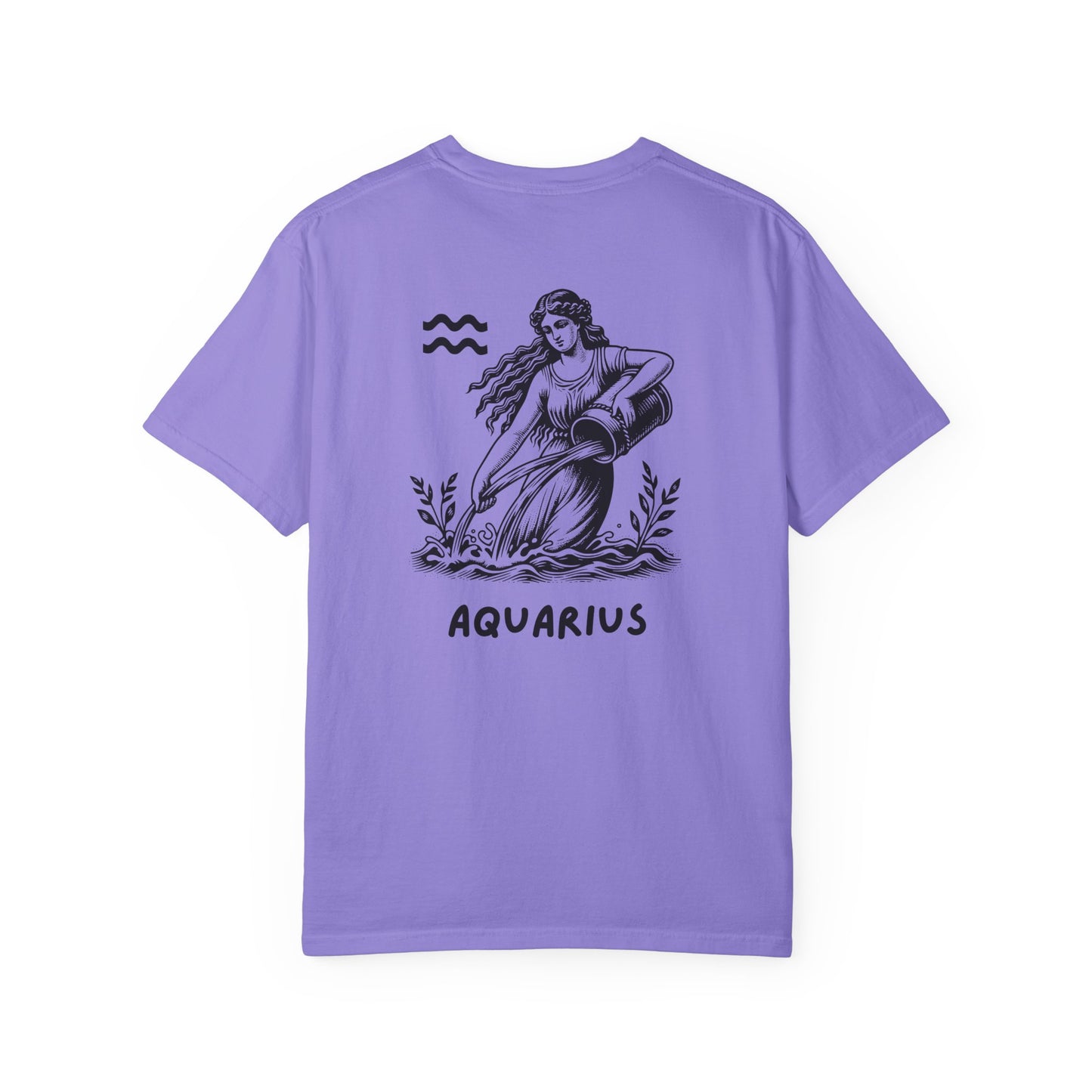Aquarius Zodiac T-Shirt – Vintage Water Bearer Astrology Tee | Celestial Star Sign Shirt