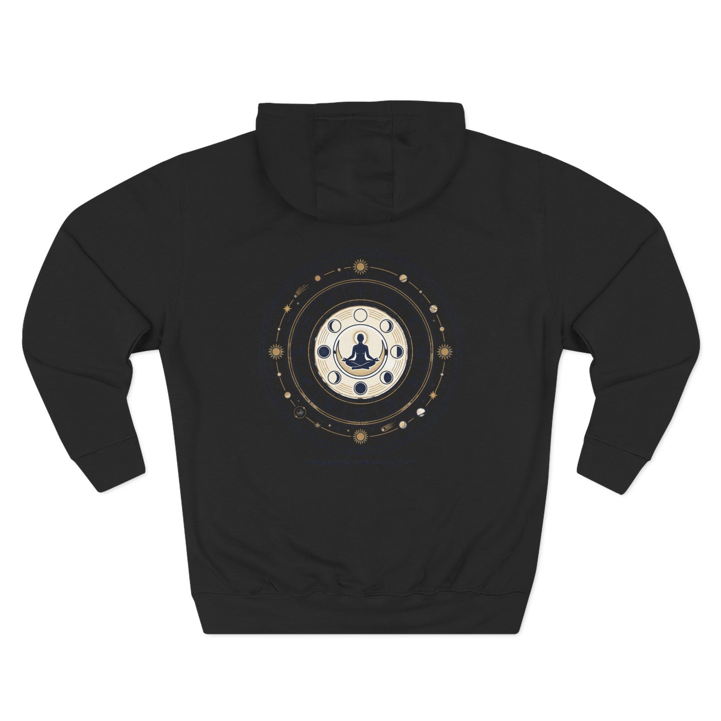 Zodiac Meditation Hoodie – Celestial Birth Chart Mandala Hoodie | Spiritual Astrology Sweatshirt, Unisex Hoodie