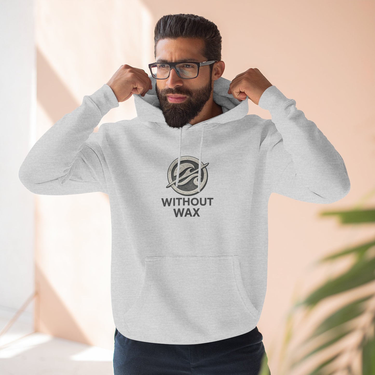Without Wax Logo Hoodie – Minimal Surf Brand Pullover | Clean Streetwear Hoodie