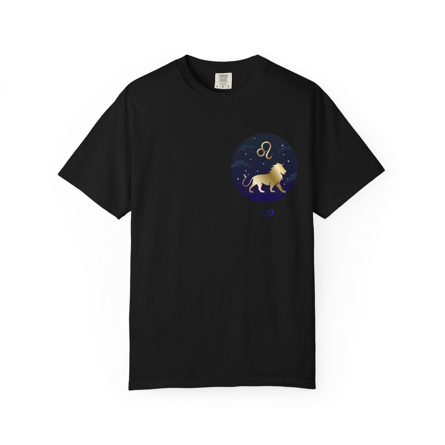 Leo Zodiac T-Shirt – Gold Lion Constellation Graphic Tee | Celestial Astrology Shirt