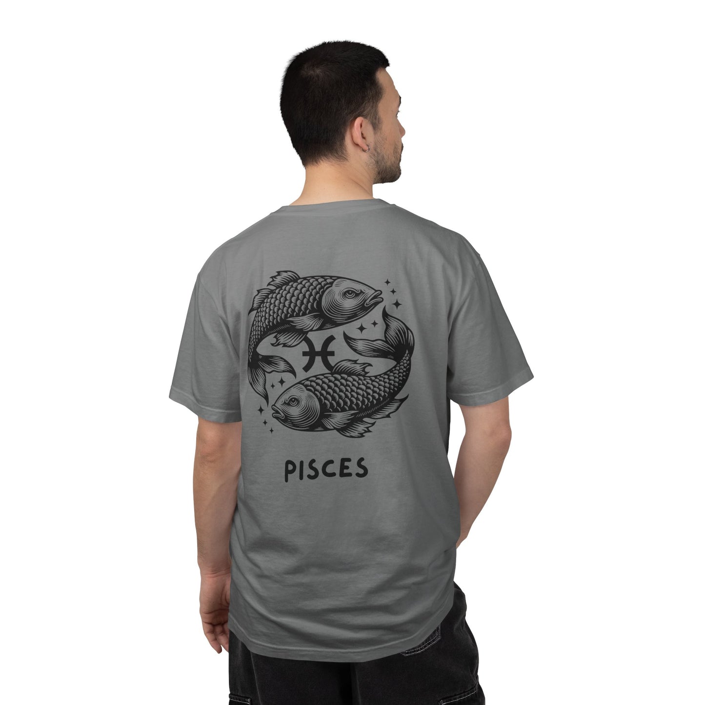 Pisces Zodiac T-Shirt – Pisces Fish Astrology Graphic Tee | Celestial Star Sign Shirt