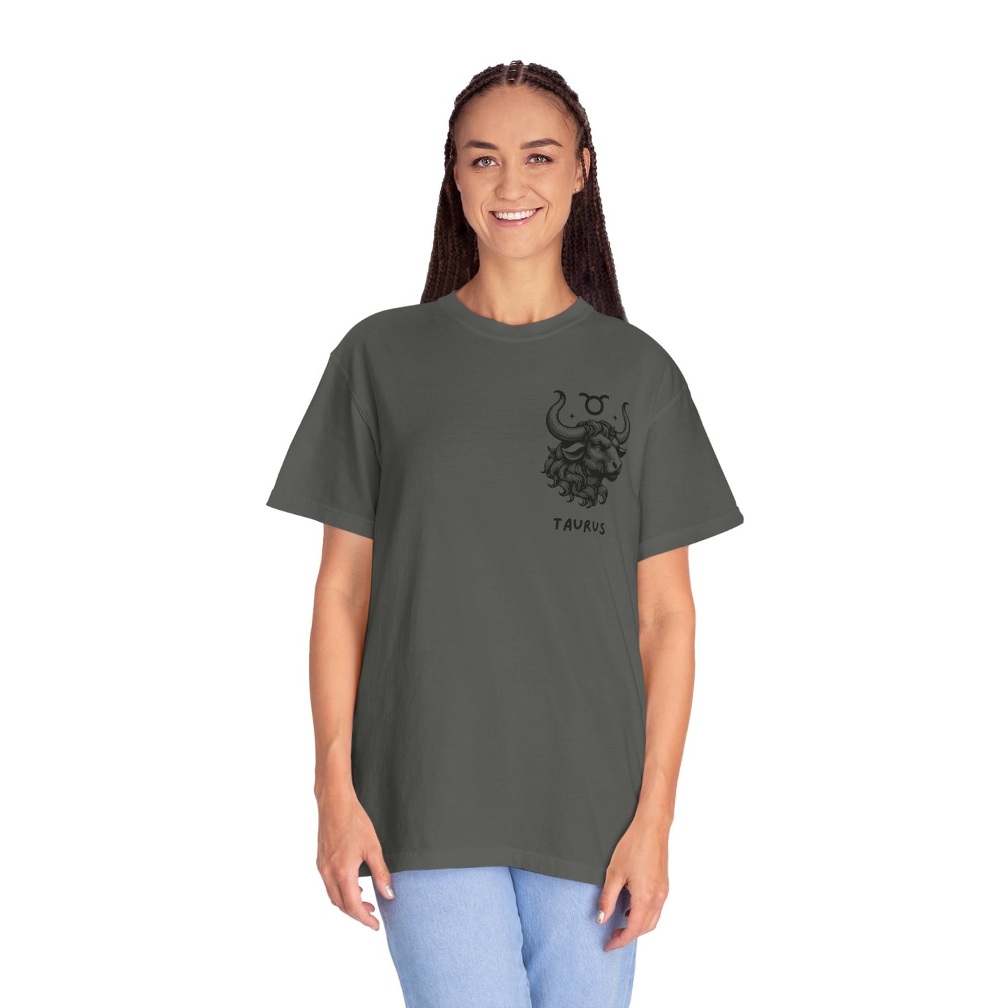 Taurus Bull Zodiac T-Shirt – Minimal Astrology Graphic Tee | Earth Sign Vintage Shirt