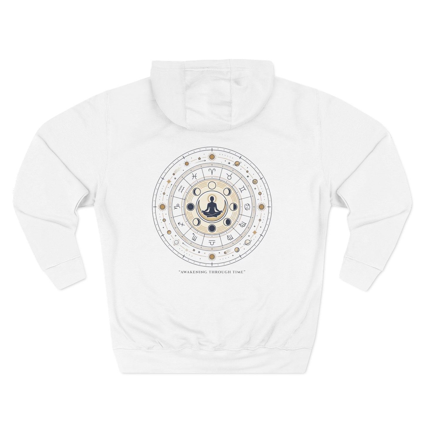 Zodiac Meditation Hoodie – Celestial Birth Chart Mandala Hoodie | Spiritual Astrology Sweatshirt, Unisex Hoodie