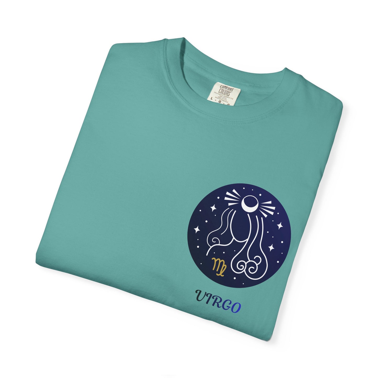 Virgo Zodiac T-Shirt – Celestial Virgo Moon Graphic Tee | Minimal Astrology Shirt