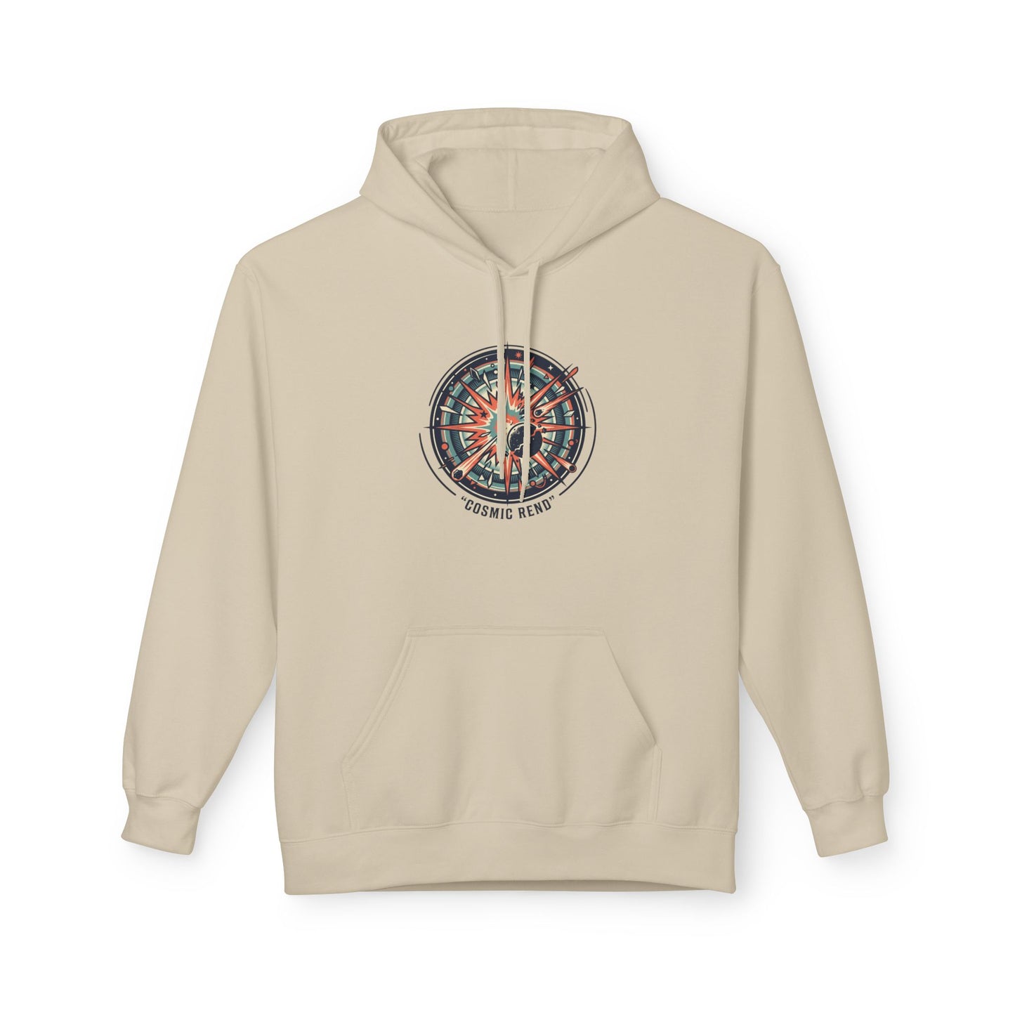 Cosmic Compass Hoodie – Retro Space Navigation Graphic Hoodie | Celestial Streetwear, Vintage Space Aesthetic, Unisex Hoodie