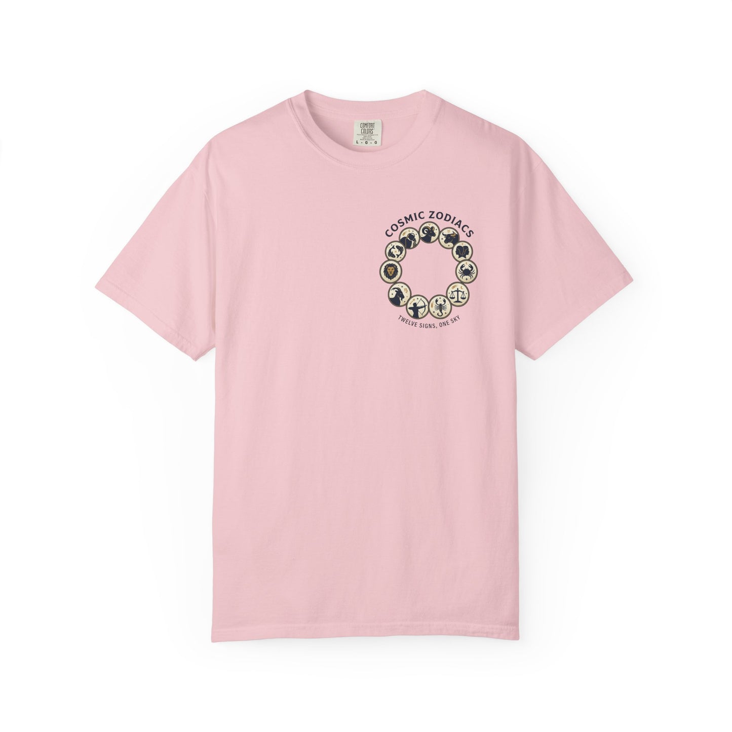 Zodiac Circle T-Shirt – Cosmic Zodiac Astrology Graphic Tee | Celestial Star Sign Shirt, Unisex Tee