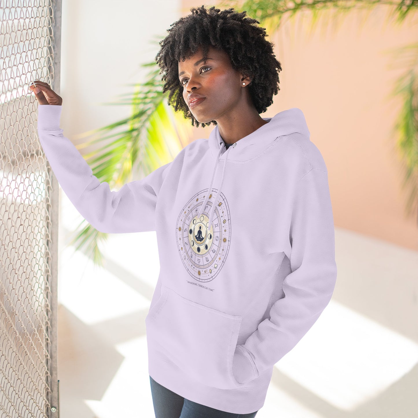 Zodiac Meditation Hoodie – Celestial Birth Chart Mandala Hoodie | Spiritual Astrology Sweatshirt, Unisex Hoodie