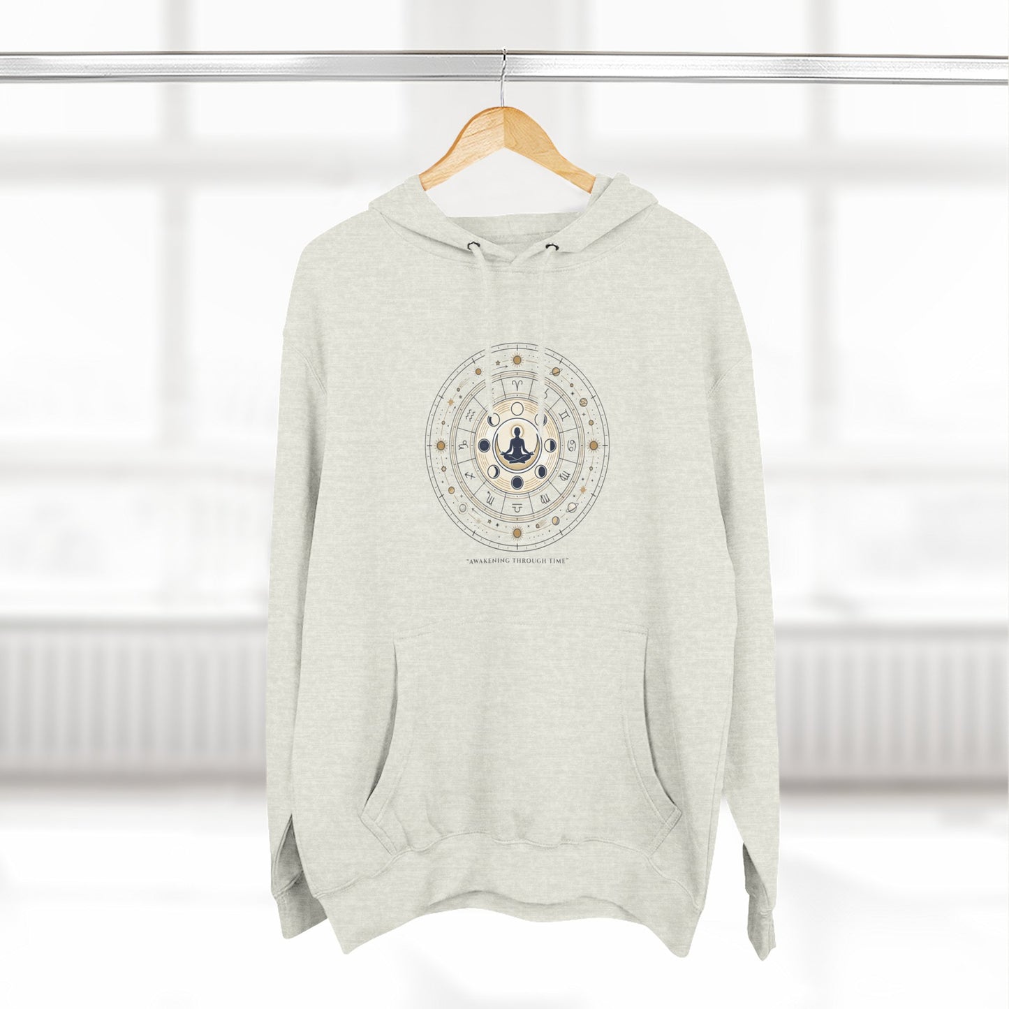Zodiac Meditation Hoodie – Celestial Birth Chart Mandala Hoodie | Spiritual Astrology Sweatshirt, Unisex Hoodie