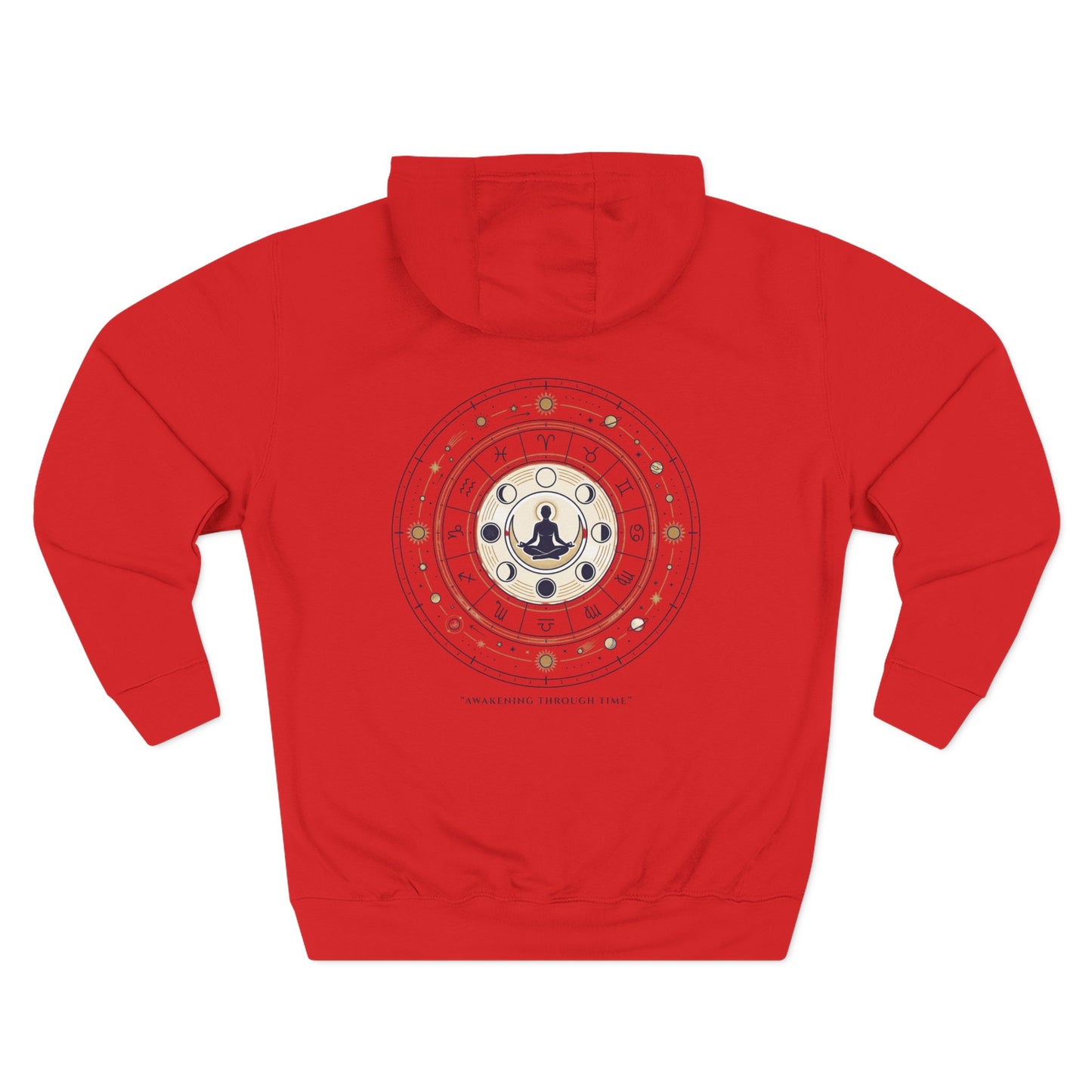 Zodiac Meditation Hoodie – Celestial Birth Chart Mandala Hoodie | Spiritual Astrology Sweatshirt, Unisex Hoodie