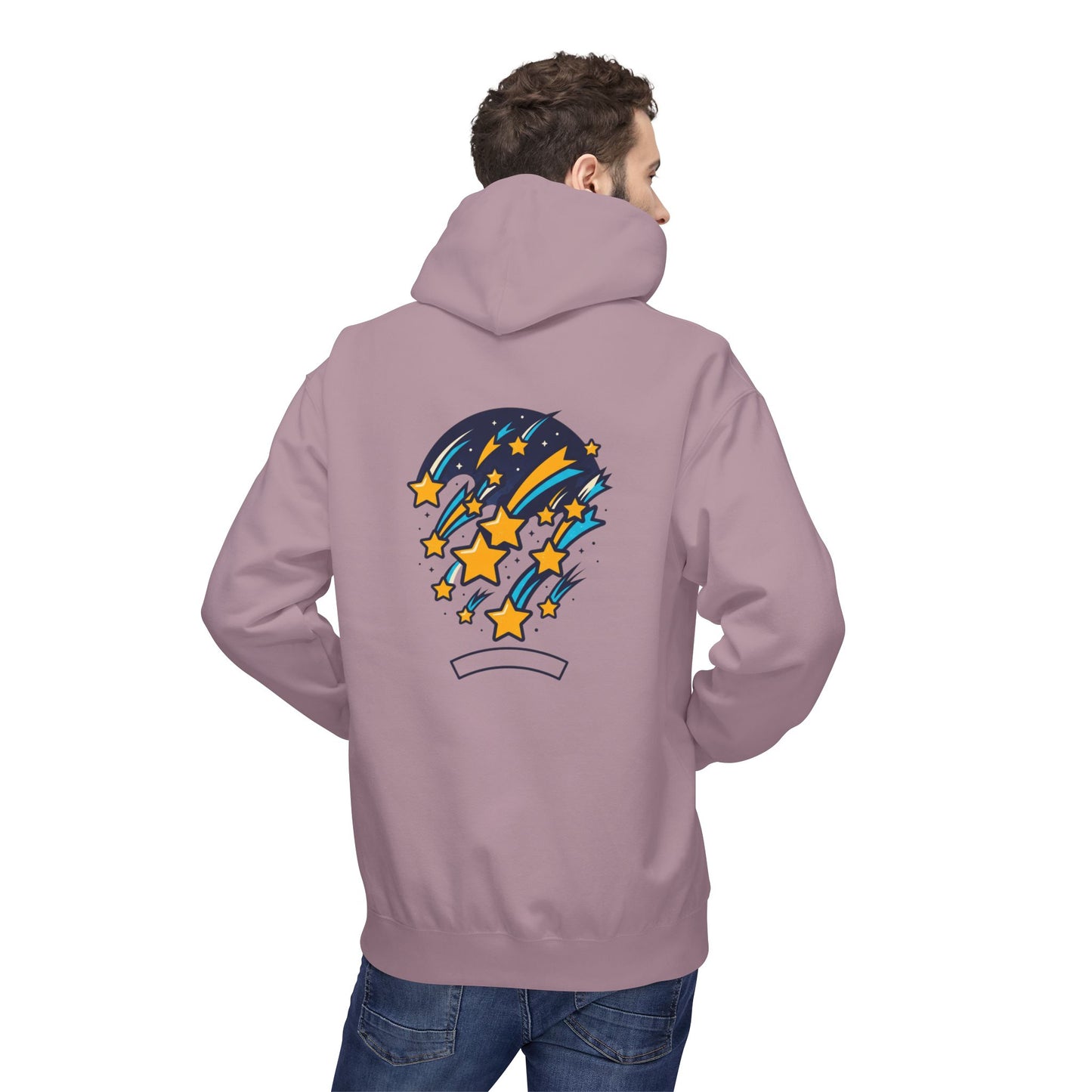 Starfall Hoodie – Shooting Stars Graphic Hoodie | Celestial Aesthetic, Cosmic Streetwear, Unisex Pullover