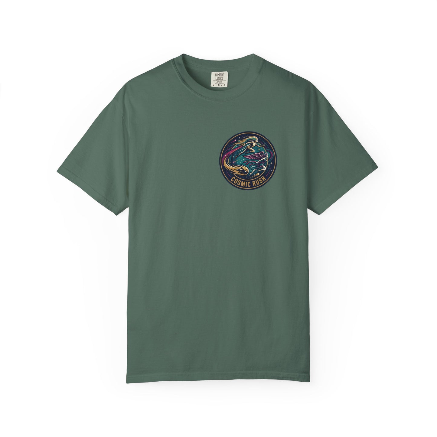 Cosmic Rush Skate T-Shirt – Retro Space Surf Graphic Tee | Vintage Cosmic Wave Shirt, Unisex Casual Tee
