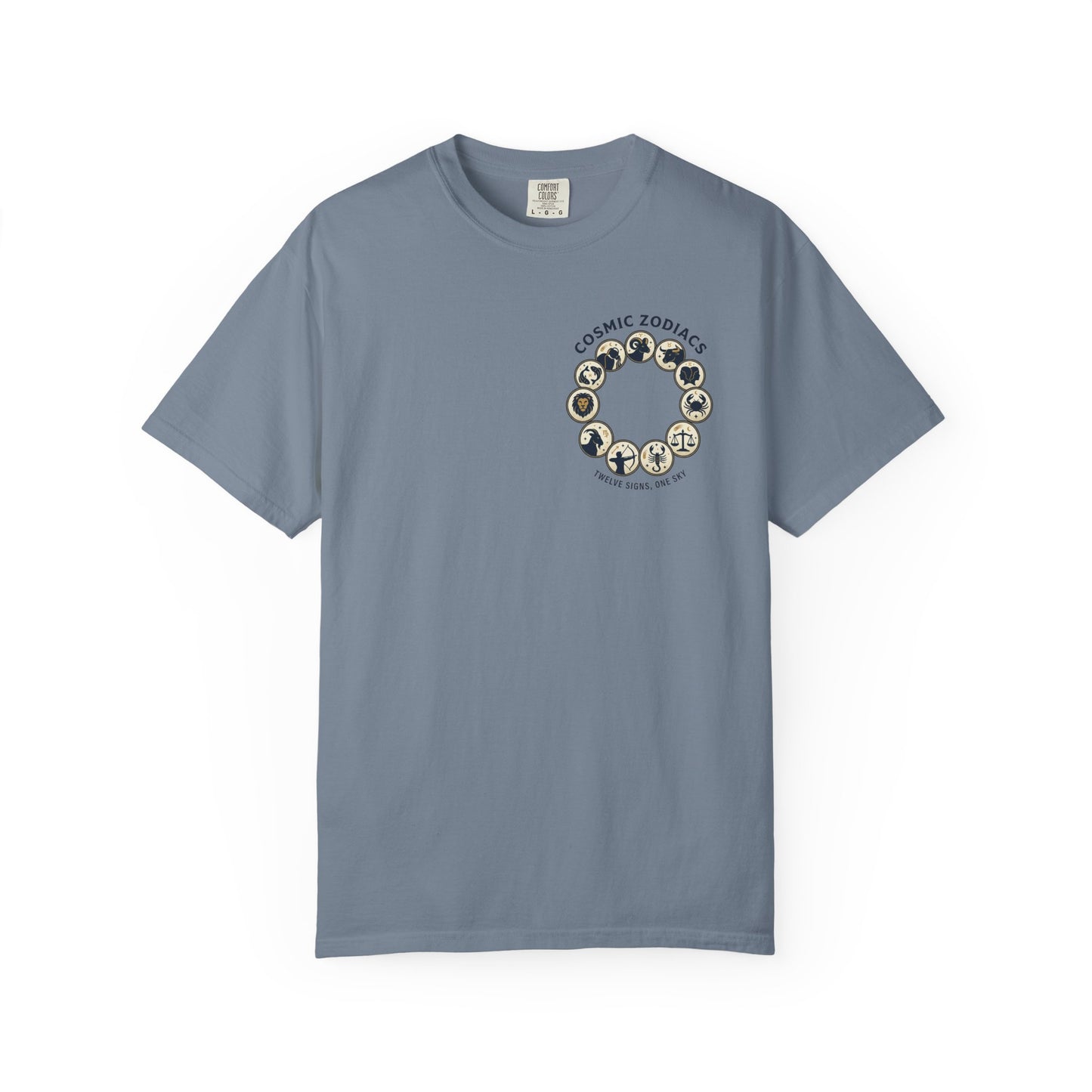Zodiac Circle T-Shirt – Cosmic Zodiac Astrology Graphic Tee | Celestial Star Sign Shirt, Unisex Tee