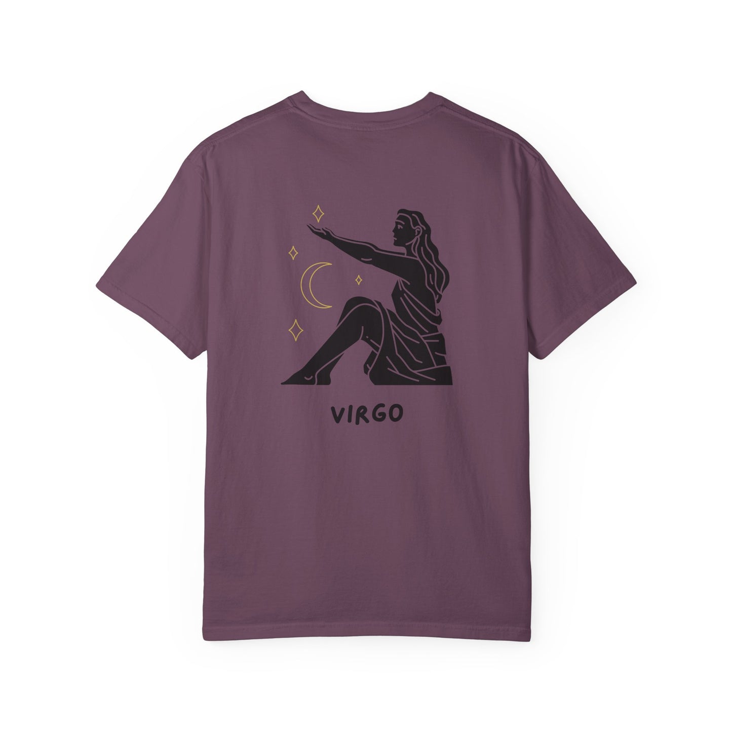 Virgo Zodiac T-Shirt – Minimalist Astrology Tee | Celestial Star Sign Graphic Shirt