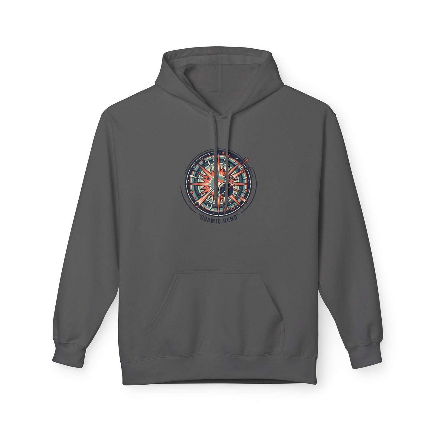 Cosmic Compass Hoodie – Retro Space Navigation Graphic Hoodie | Celestial Streetwear, Vintage Space Aesthetic, Unisex Hoodie