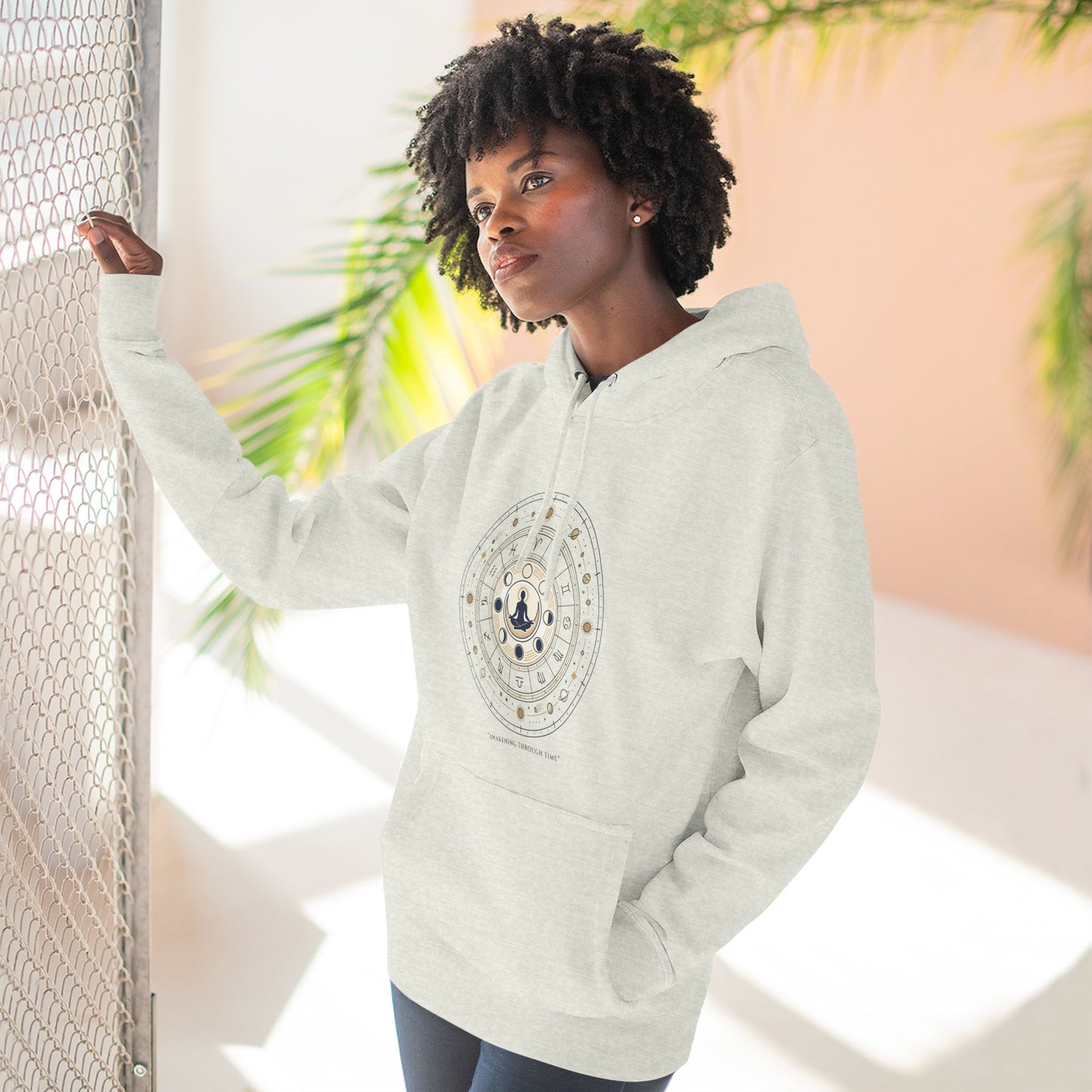 Zodiac Meditation Hoodie – Celestial Birth Chart Mandala Hoodie | Spiritual Astrology Sweatshirt, Unisex Hoodie
