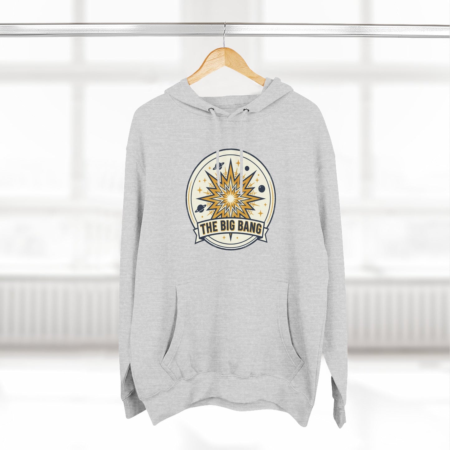 Big Bang Hoodie – Retro Starburst Universe Graphic Hoodie | Astronomy Science Hoodie, Cosmic Streetwear, Unisex Hoodie