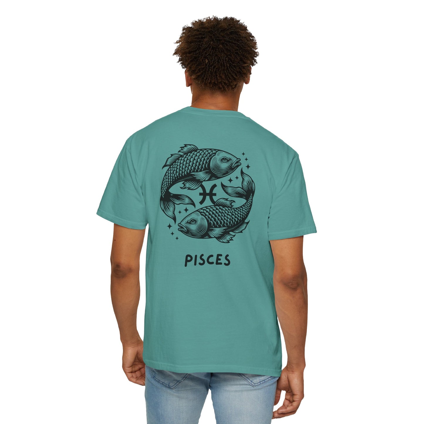 Pisces Zodiac T-Shirt – Pisces Fish Astrology Graphic Tee | Celestial Star Sign Shirt