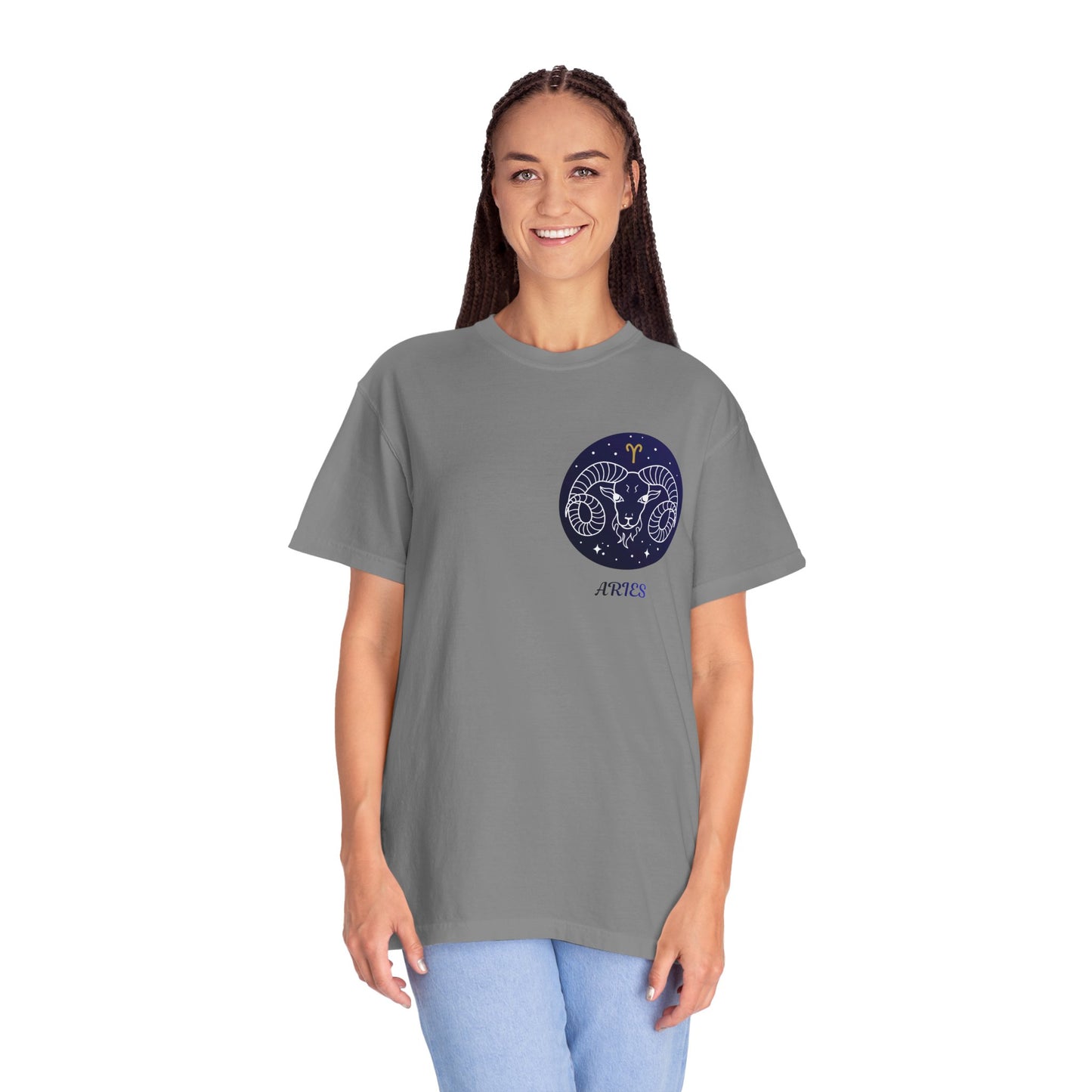 Aries Zodiac Ram T-Shirt – Constellation Astrology Graphic Tee | Minimal Celestial Shirt