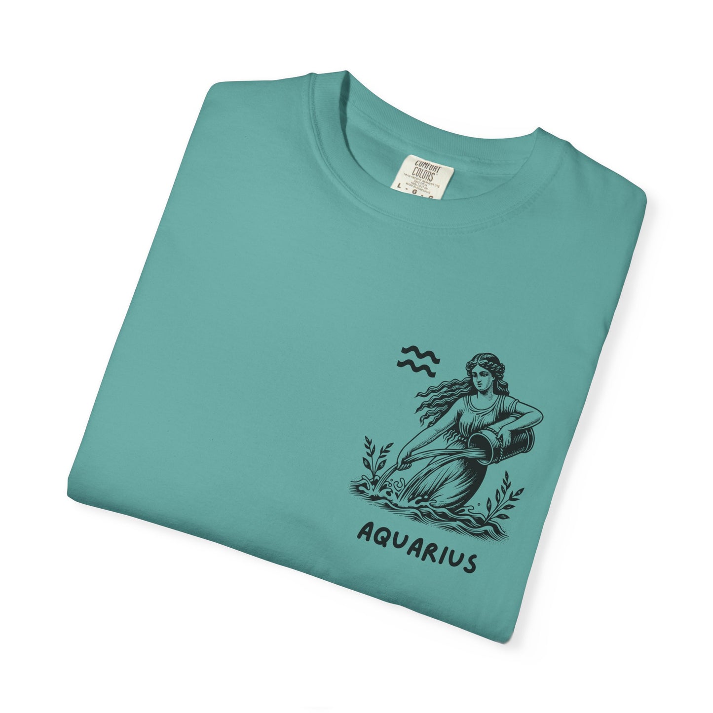 Aquarius Zodiac T-Shirt – Vintage Water Bearer Astrology Tee | Celestial Star Sign Shirt