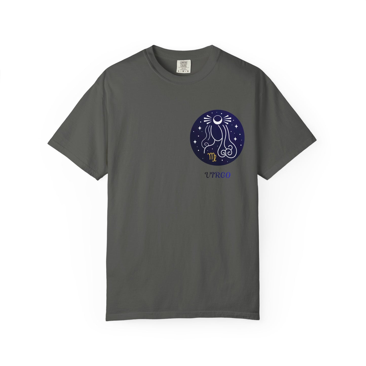 Virgo Zodiac T-Shirt – Celestial Virgo Moon Graphic Tee | Minimal Astrology Shirt