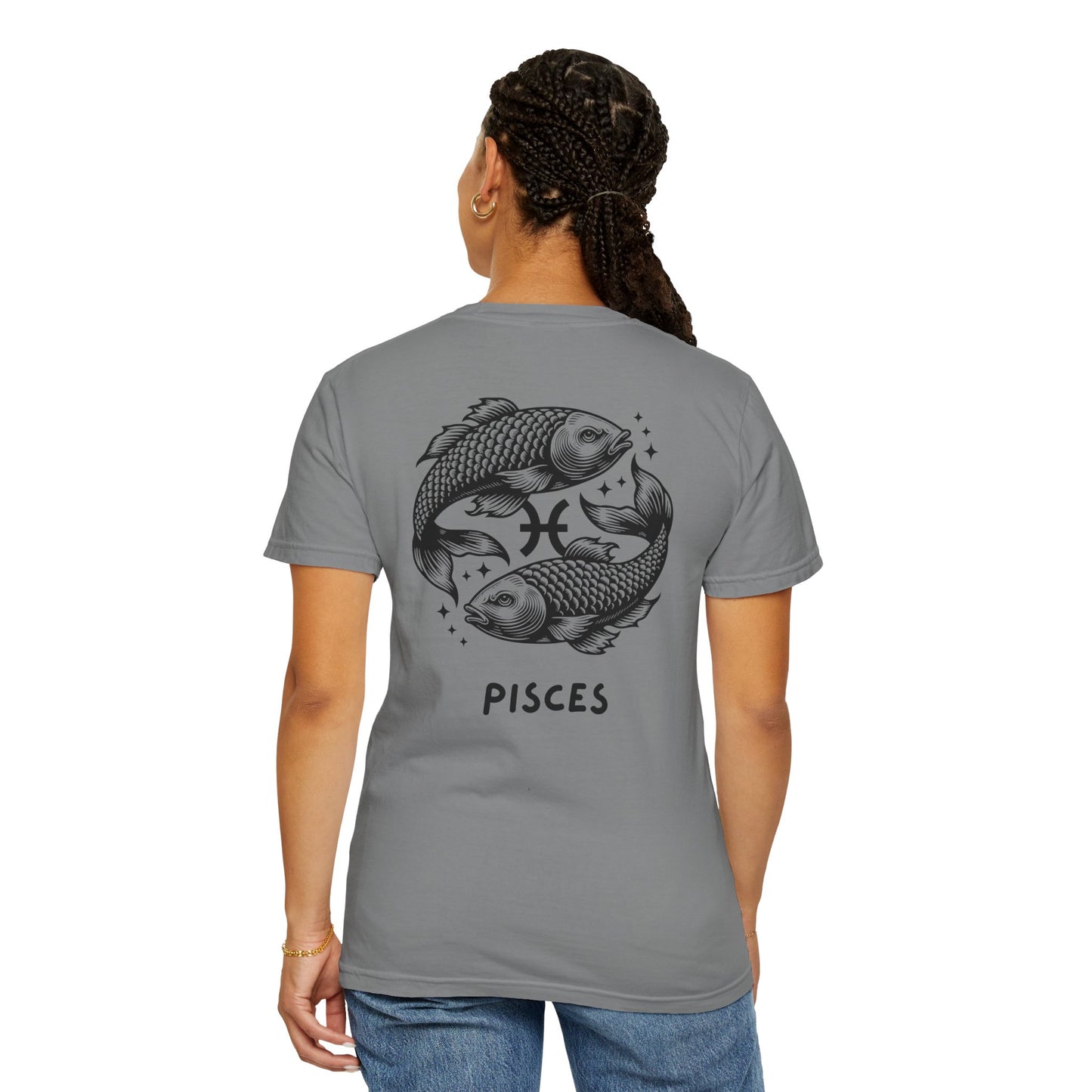 Pisces Zodiac T-Shirt – Pisces Fish Astrology Graphic Tee | Celestial Star Sign Shirt