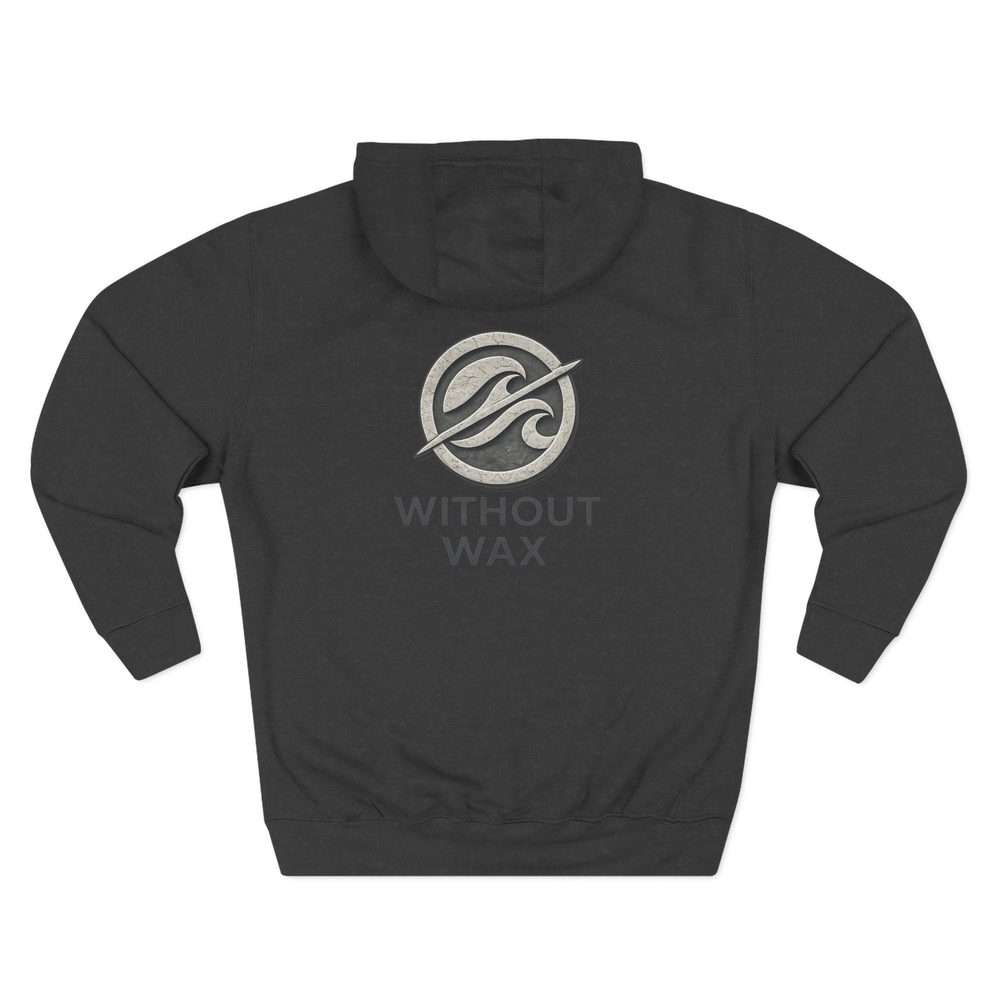 Without Wax Hoodie – Surf-Inspired Wave Logo Pullover | Vintage Coastal Streetwear Hoodie