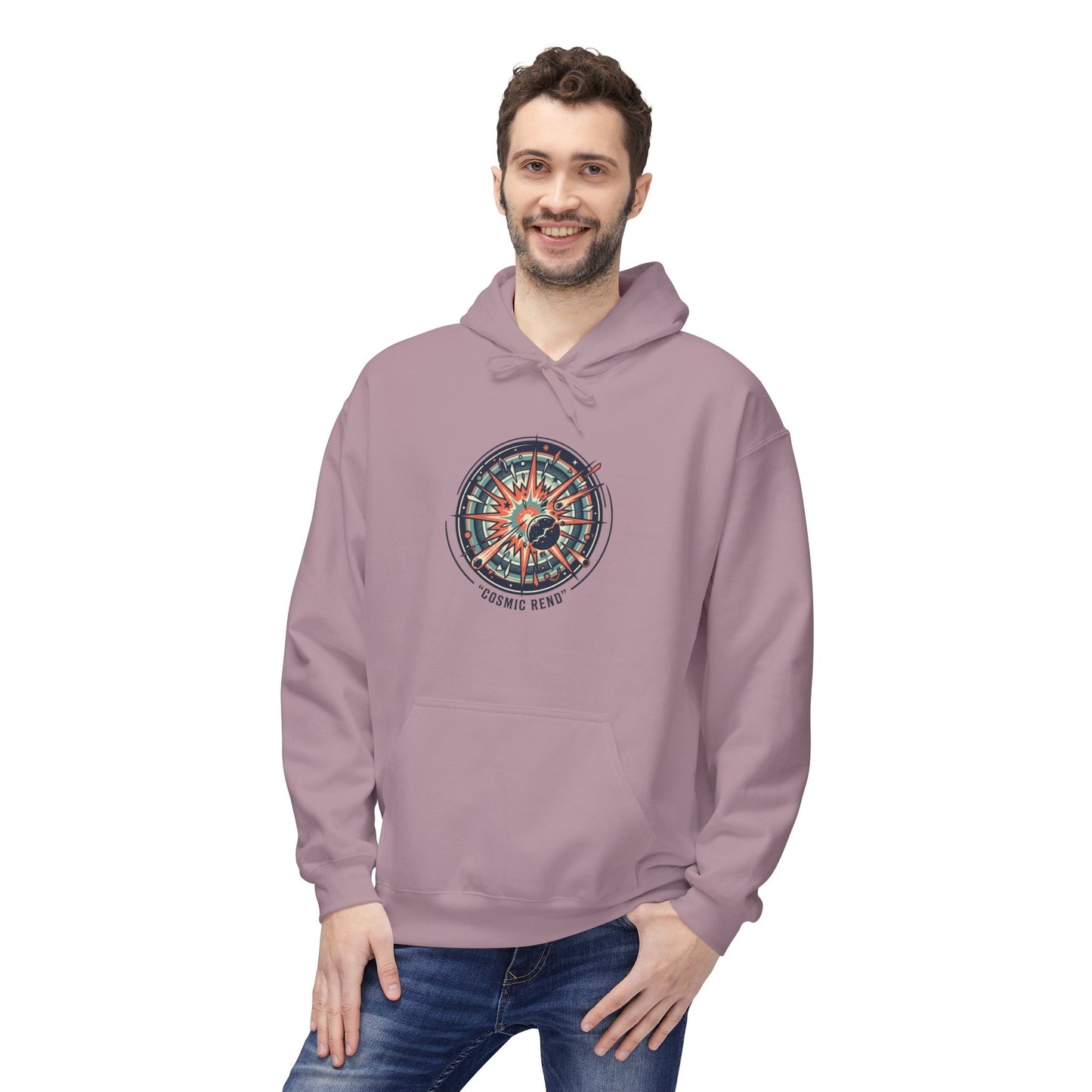 Cosmic Compass Hoodie – Retro Space Navigation Graphic Hoodie | Celestial Streetwear, Vintage Space Aesthetic, Unisex Hoodie