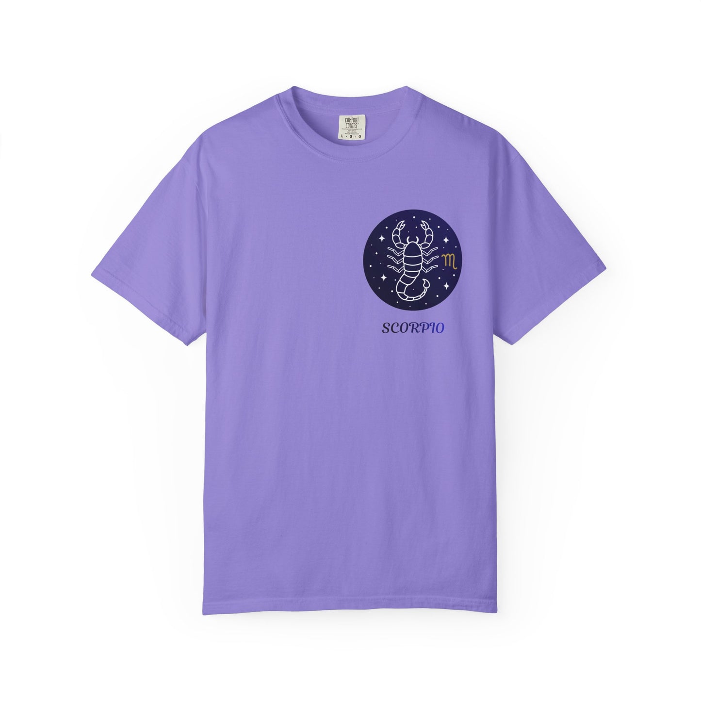 Scorpio Unisex Garment-Dyed T-Shirt – Zodiac Astrology Graphic Tee | Vintage Celestial Star Sign Shirt