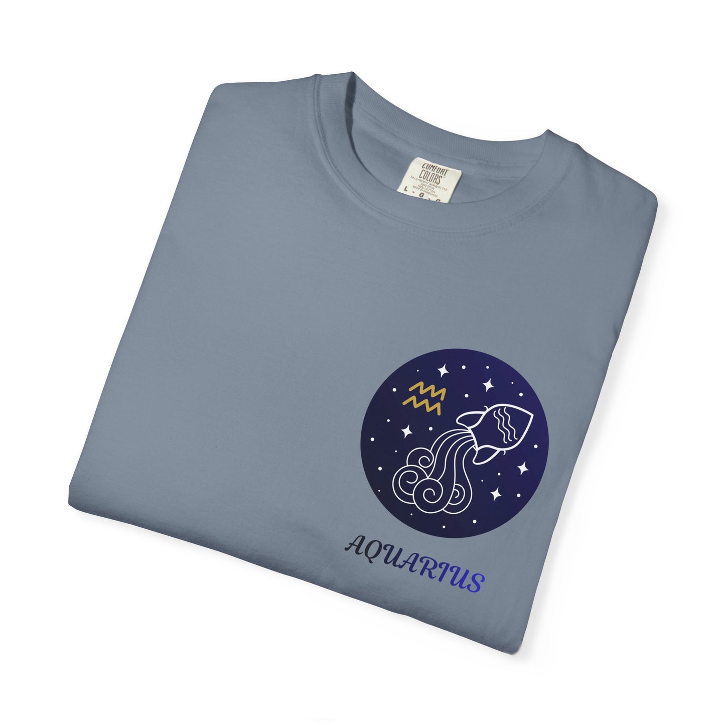 Aquarius Zodiac T-Shirt – Minimal Constellation Astrology Tee | Celestial Water Bearer Shirt