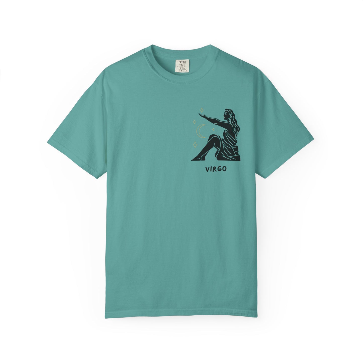 Virgo Zodiac T-Shirt – Minimalist Astrology Tee | Celestial Star Sign Graphic Shirt