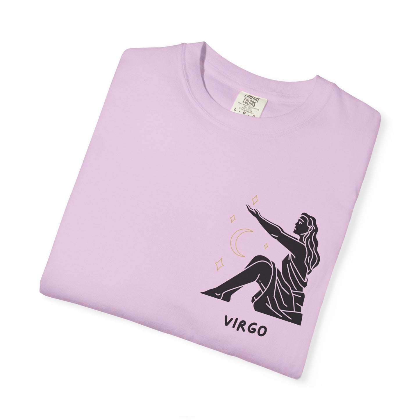 Virgo Zodiac T-Shirt – Minimalist Astrology Tee | Celestial Star Sign Graphic Shirt