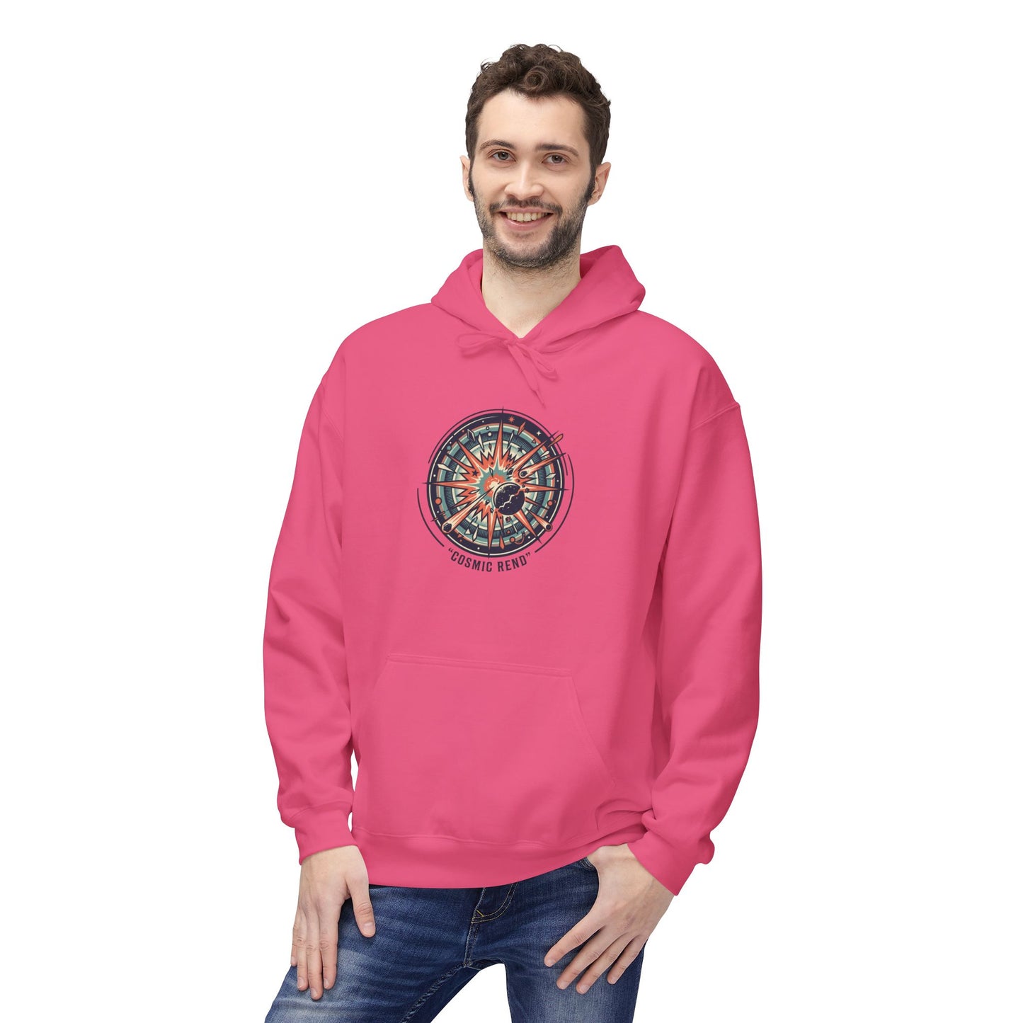 Cosmic Compass Hoodie – Retro Space Navigation Graphic Hoodie | Celestial Streetwear, Vintage Space Aesthetic, Unisex Hoodie