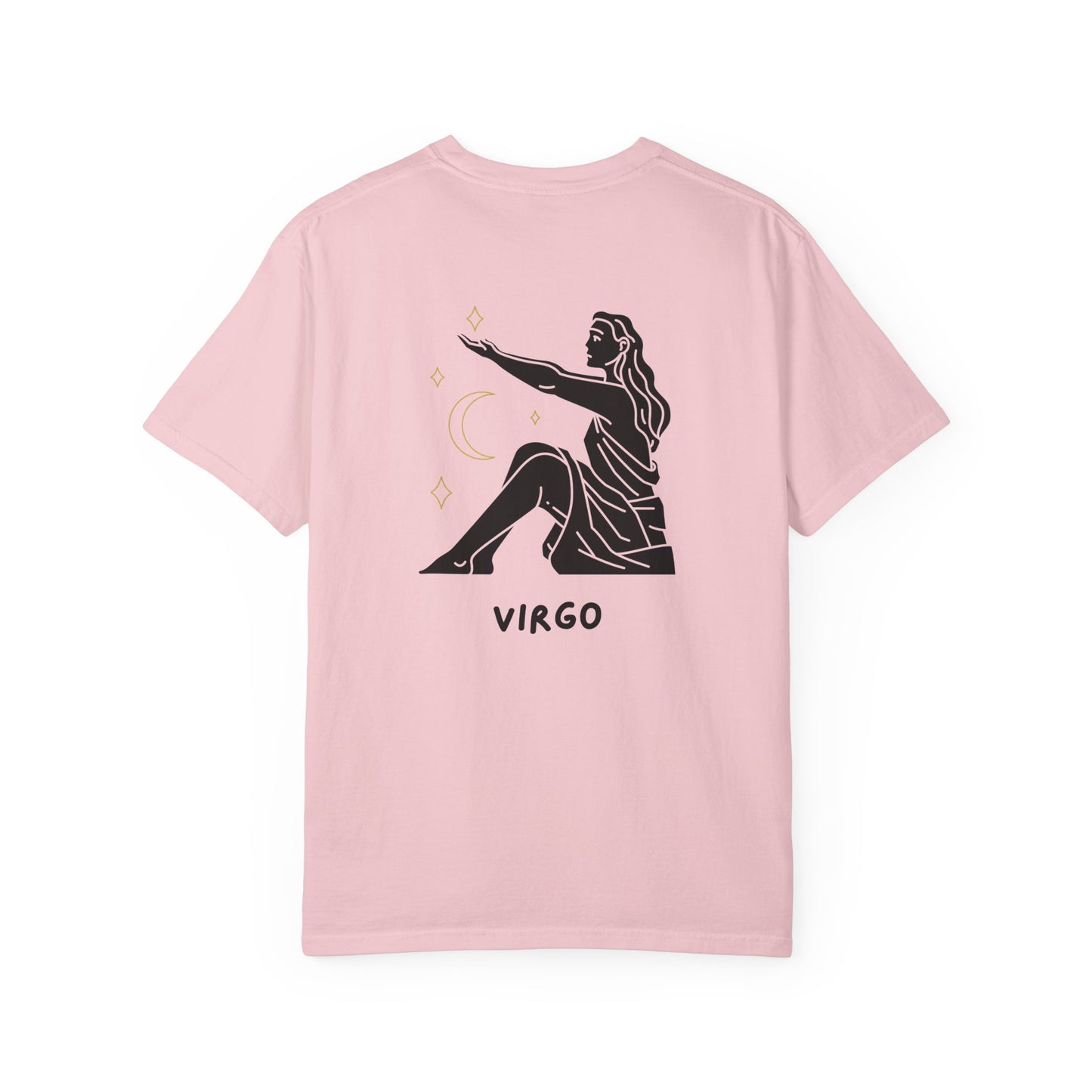 Virgo Zodiac T-Shirt – Minimalist Astrology Tee | Celestial Star Sign Graphic Shirt