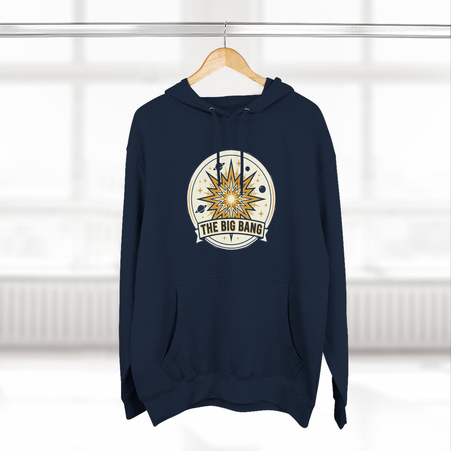 Big Bang Hoodie – Retro Starburst Universe Graphic Hoodie | Astronomy Science Hoodie, Cosmic Streetwear, Unisex Hoodie