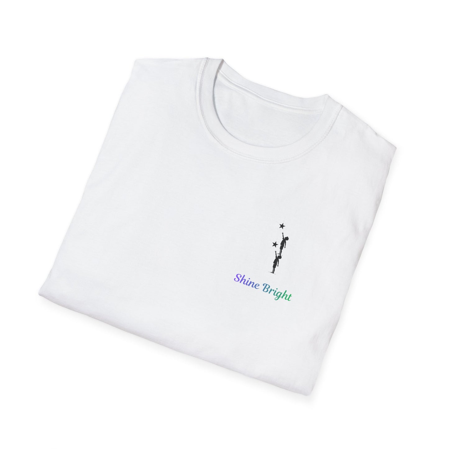 Shine Bright T-Shirt – Inspirational Star Graphic Tee | Minimal Positive Message Shirt