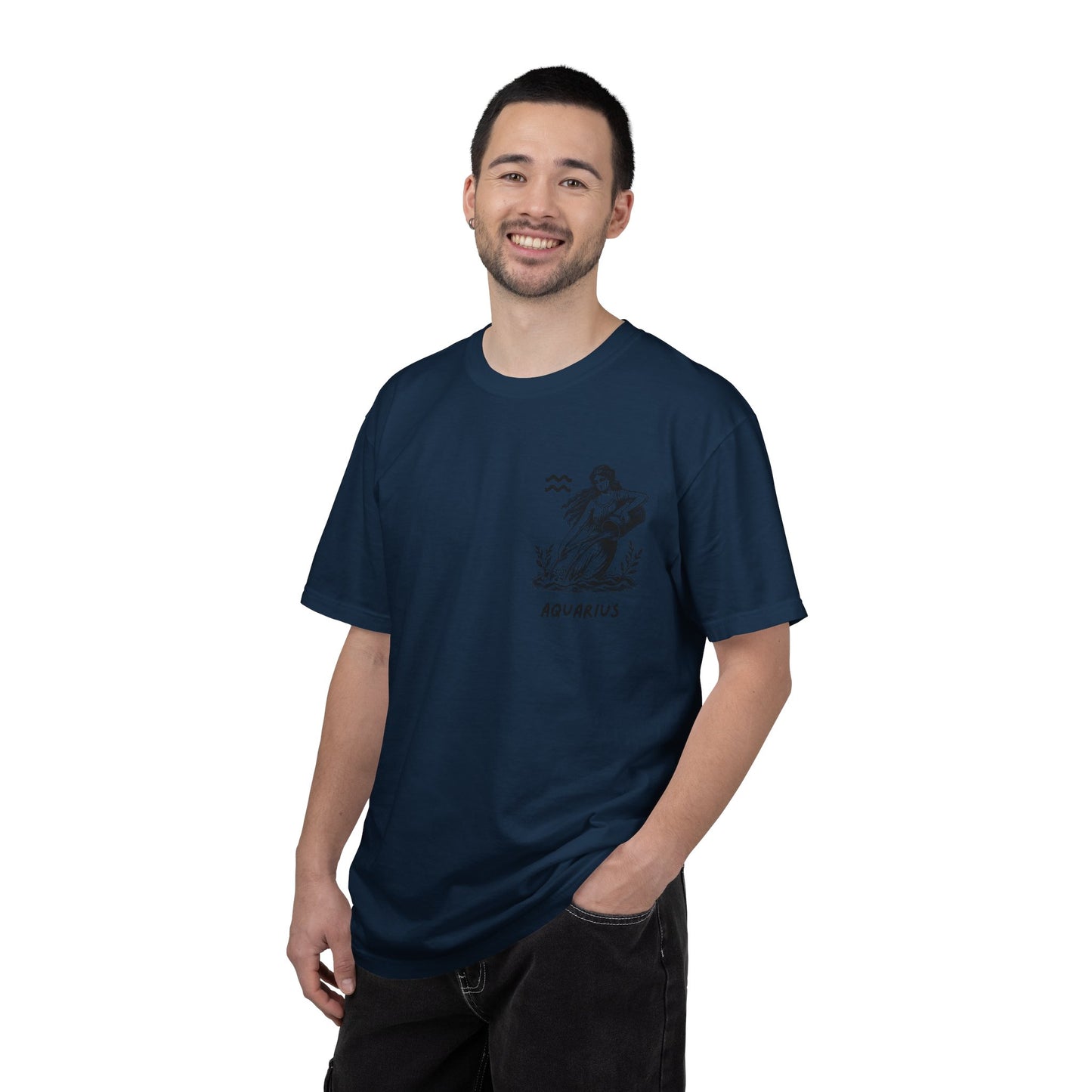 Aquarius Zodiac T-Shirt – Vintage Water Bearer Astrology Tee | Celestial Star Sign Shirt