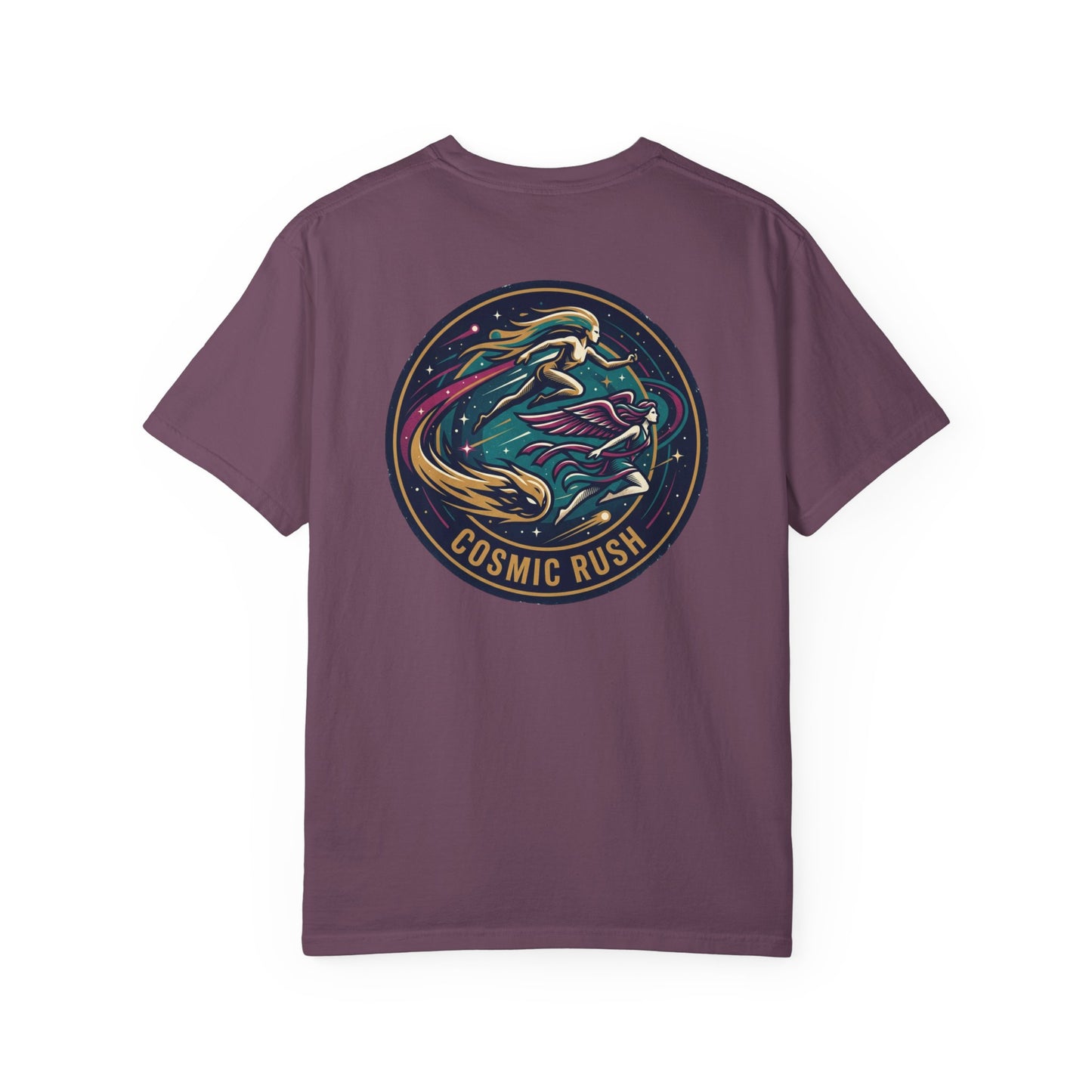 Cosmic Rush Skate T-Shirt – Retro Space Surf Graphic Tee | Vintage Cosmic Wave Shirt, Unisex Casual Tee
