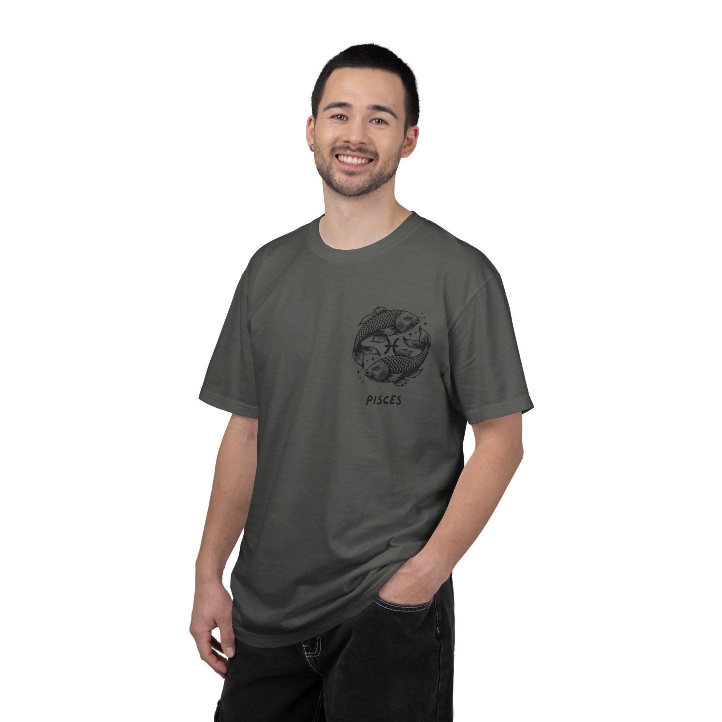 Pisces Zodiac T-Shirt – Pisces Fish Astrology Graphic Tee | Celestial Star Sign Shirt