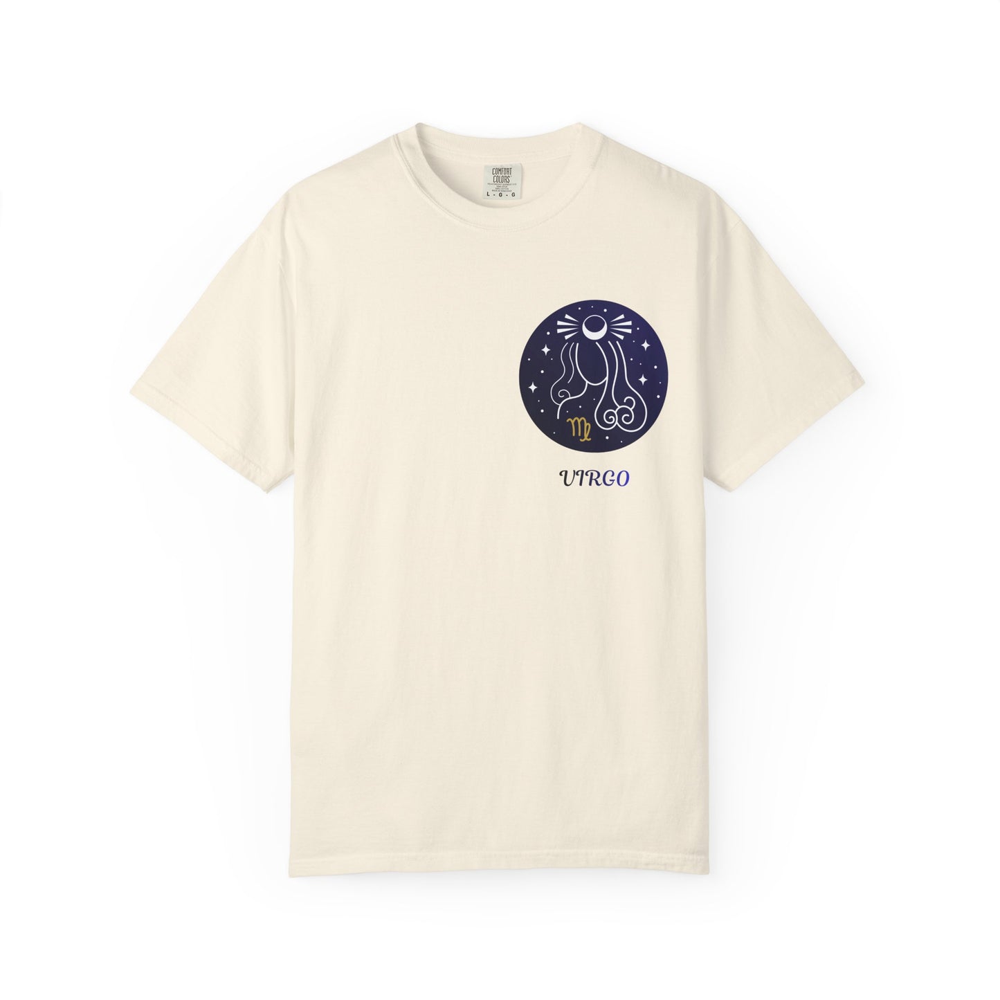 Virgo Zodiac T-Shirt – Celestial Virgo Moon Graphic Tee | Minimal Astrology Shirt