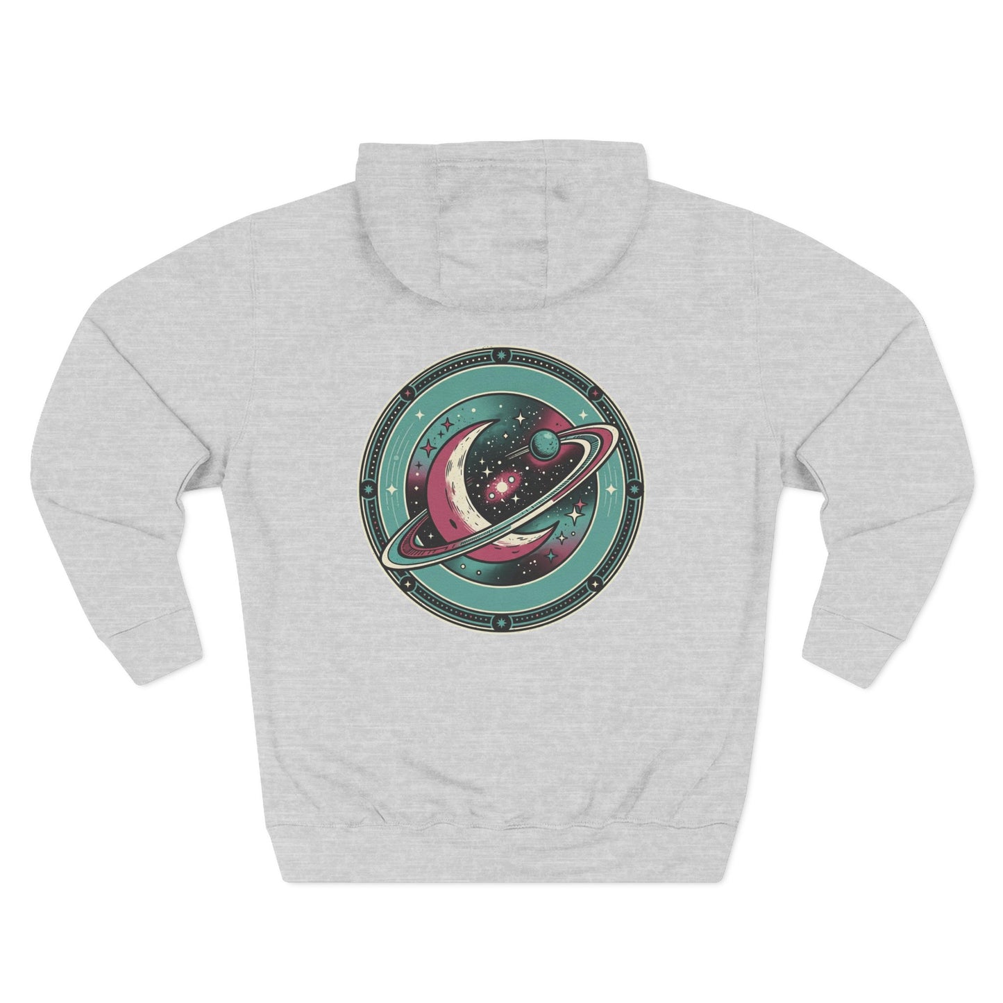 Saturn Planet Hoodie – Retro Space Ring Graphic Hoodie | Minimal Cosmic Aesthetic, Astronomy Hoodie, Unisex Hoodie