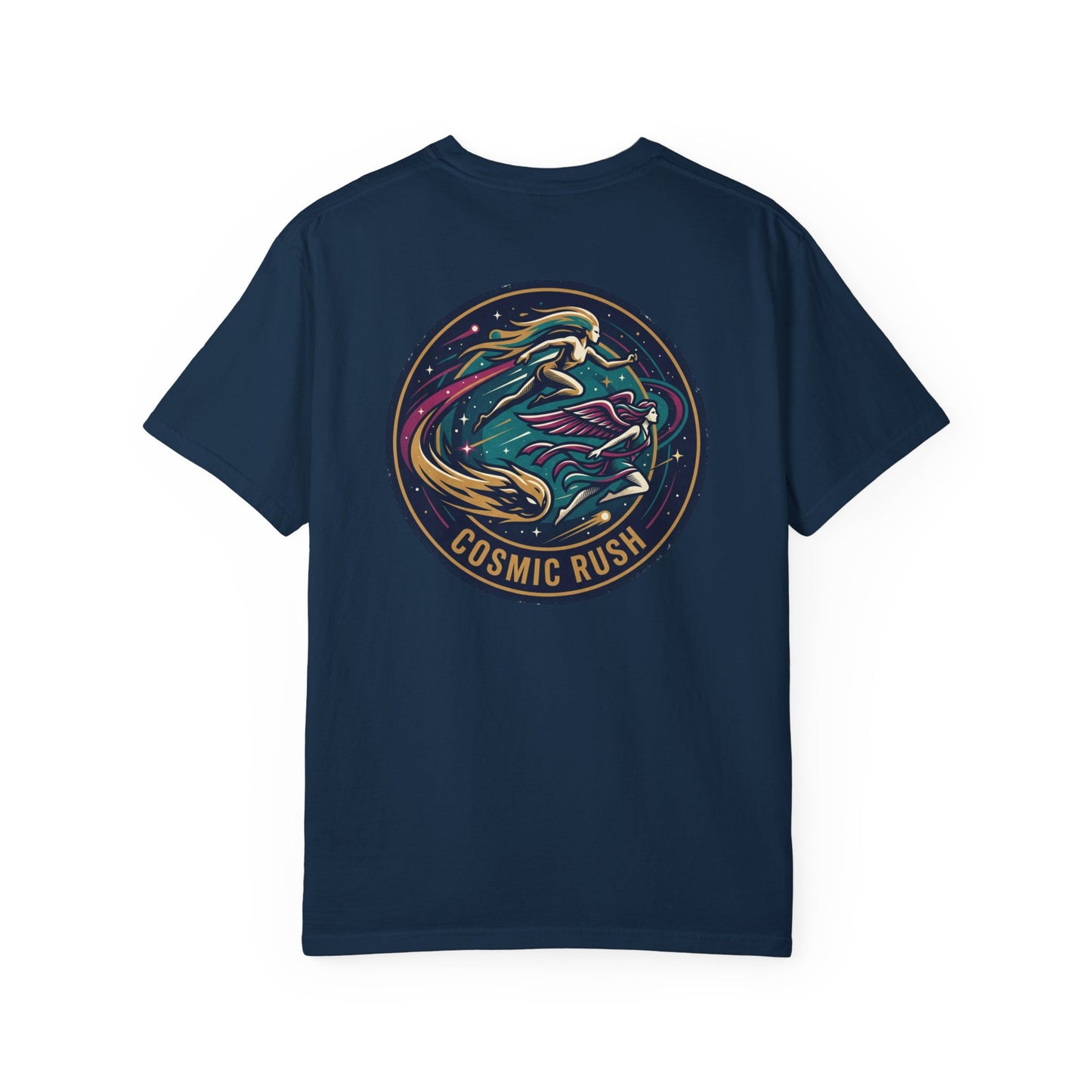 Cosmic Rush Skate T-Shirt – Retro Space Surf Graphic Tee | Vintage Cosmic Wave Shirt, Unisex Casual Tee