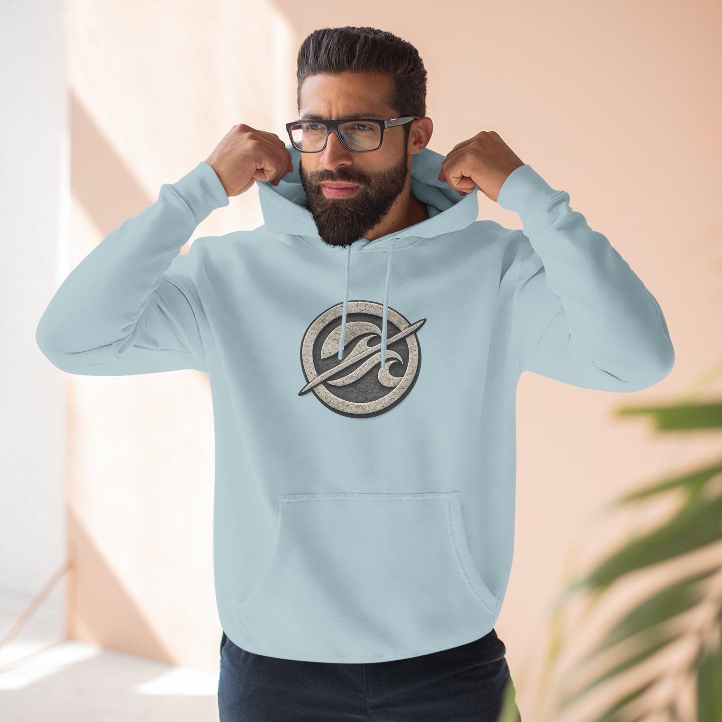Without Wax Hoodie – Surf-Inspired Wave Logo Pullover | Vintage Coastal Streetwear Hoodie