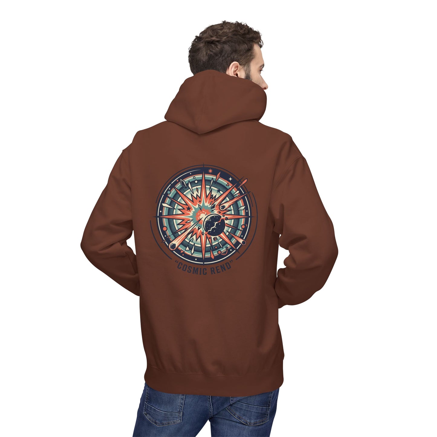 Cosmic Compass Hoodie – Retro Space Navigation Graphic Hoodie | Celestial Streetwear, Vintage Space Aesthetic, Unisex Hoodie