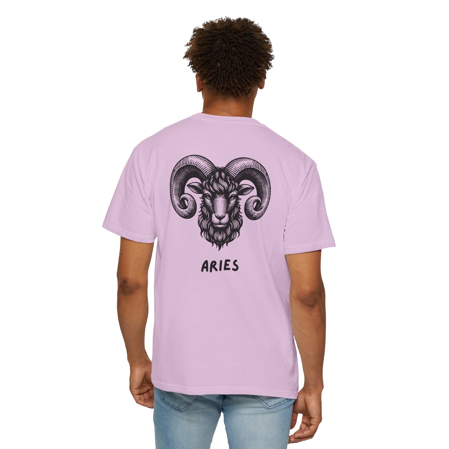 Aries Zodiac T-Shirt – Aries Ram Astrology Graphic Tee | Vintage Star Sign Shirt, Unisex Tee