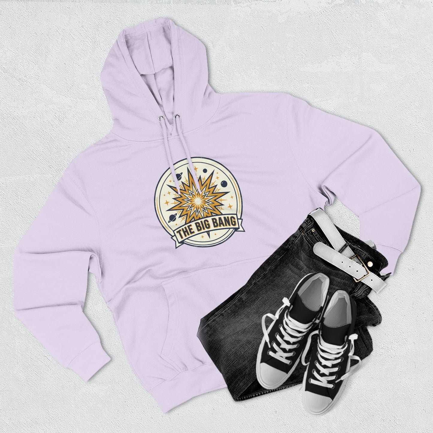 Big Bang Hoodie – Retro Starburst Universe Graphic Hoodie | Astronomy Science Hoodie, Cosmic Streetwear, Unisex Hoodie