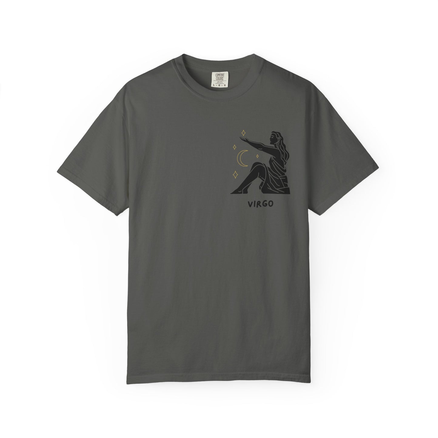 Virgo Zodiac T-Shirt – Minimalist Astrology Tee | Celestial Star Sign Graphic Shirt